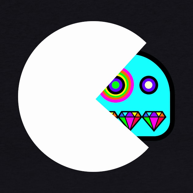 PACMAN EATS GHOST by BITLY